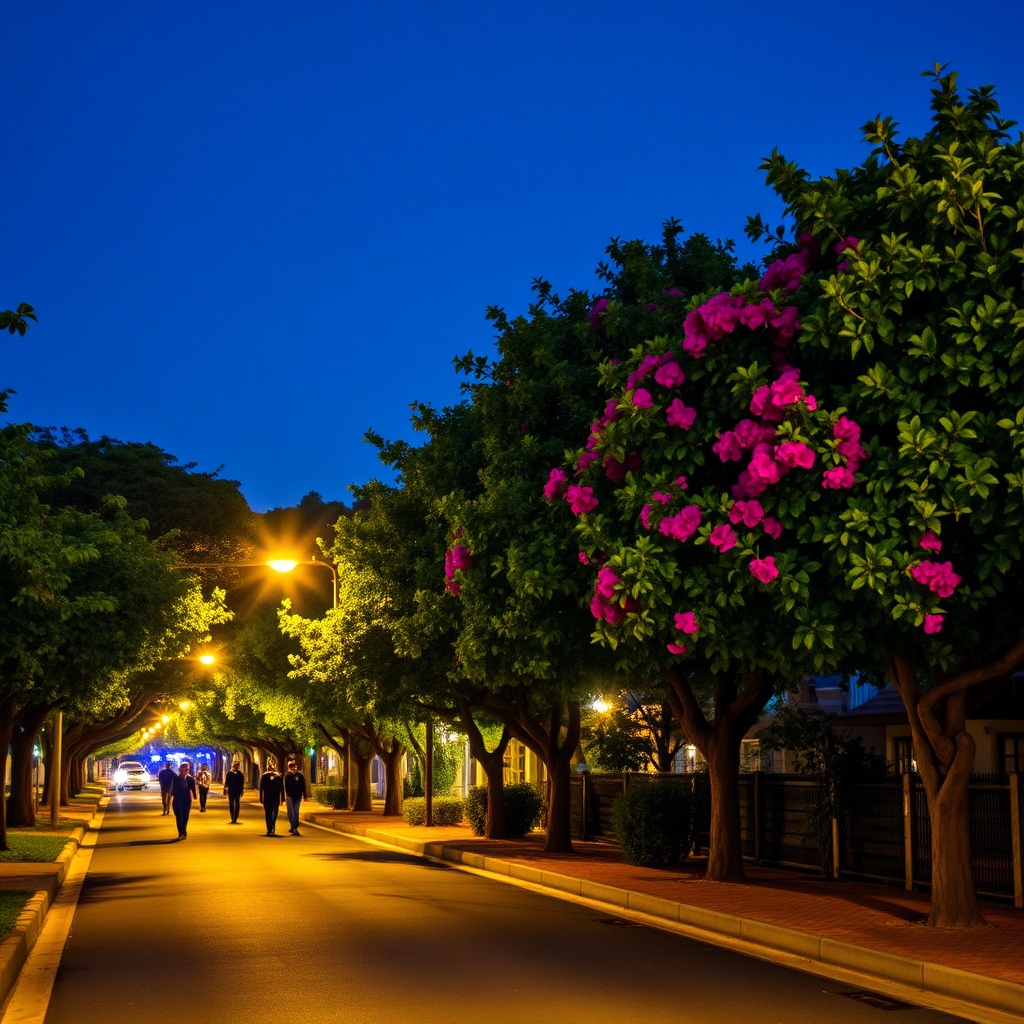 Rue calme et sécurisée à Kazanchis, parmi les meilleurs quartiers pour dormir à Addis-Abeba, idéale pour un repos paisible.